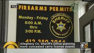 Allegheny Co. Sheriff's Office Plans More Conceled Carry Permit Events