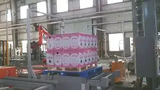 Pallet wrap stretch film wrapping machine