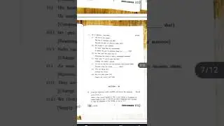 MP Board Class 12th English Question Paper 2022