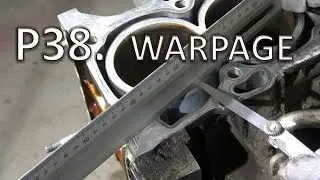 P38. How to Disassemble Toyota Camry 2.4 VVT-i engine: Cylinder Block Warpage measurement