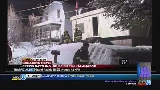 Roof, wall collapse in Kalamazoo house fire