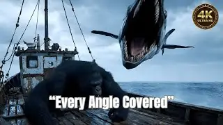 King Kong and Godzilla Face the Great White Shark: A Massive Clash with Ocean Predators