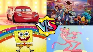 🎮 Toy Story VS SpongeBob VS Pink Panther VS Lightning McQueen | Tiles Hop