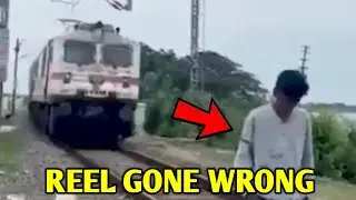 Instagram Reel Shoot Gone VERY WRONG! - Train hits Boy while making Reel | #shorts