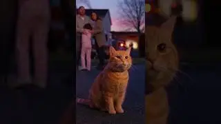 The cat 🐈 Who save the USA Family 🥺❤️ #shorts #shortvideo