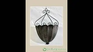 Metal Decorative Half Wall Planter Bronze - Indoor/Outdoor
