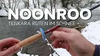 NOONROO Tenkara Ruten im Schnee #flyfishing #fliegenfischen #tenkara