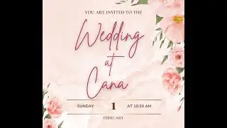 Wedding at Cana Faith Mennonite Church Leamington, ON Worship Service