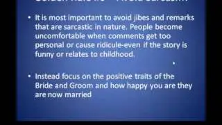 Father Wedding Speech Etiquette