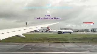 British Airways Taking off from London Heathrow to Houston IAH Boeing 787-9