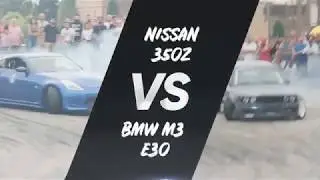 Red Bull Car Park Drift: Nissan 350Z VS. BMW M3 E30