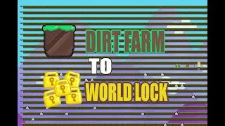 How to earn World Lock in Growtopia? | Dirt Farm to World Lock | Easy Tips