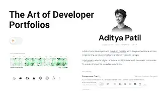Создание портфолио разработчика &mdash; мои практические советы и опыт (во время моих путешествий)