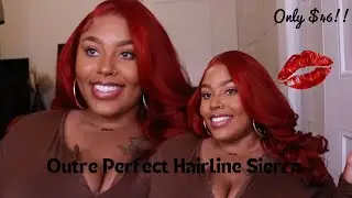 Spicy Red Wig Install 💋Outre Perfect Hairline Sierra | Step by Step Install #outre #wigreview