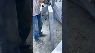 Detailed Manual Stone Cutting Process Using Hammer and Chisel for Precise Shaping #shorts