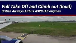 Full take off from London Heathrow | Wembley Stadium |  London | 4K | Airbus