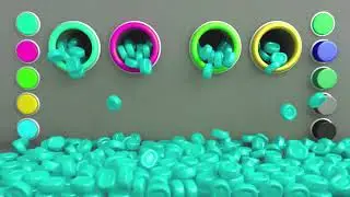 Learn numbers - Six colorful dam | w/Effects (Sponsored by: Klasky csupo 2001  Effects)