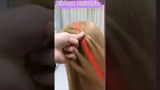 Ribbon Hairstyle DIY to wear any occasion #short #hairstyle #ribbon #hairtutorial