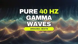 Pure 40 Hz Gamma Waves for Focus and Concentration  |  Binaural Beats