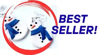 My Best-Selling Holiday Earrings! Snowman Polymer Clay Tutorial