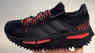 Adidas NMD S1 Black Orange Lime Shoes