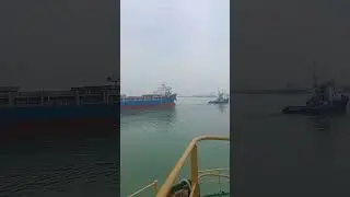 proses tunda kapal container Tanto masuk dock #shortvideo #shorts