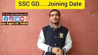 SSC GD 2024 Joining Date. #sscgd