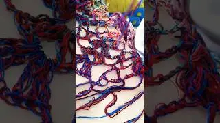 Colocando Franjas no Xale. #crochet #shortvideo #hekle #handmade #xale#shorts
