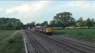 DRS Class 37 37612 on 5Z56 Kilmarnock - Laira at Spetchley June 26th 2012
