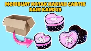 Tutorials membuat tempat serbaguna bentuk love dari sebuah kardus || Ide kreatif dari barang bekas