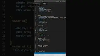 Make Navbar using html and css #shorts #navbar #html #css #webdevelopment #vscode #javascript #code