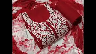 TOP - Cotton With Lucknavi  work in Neck @mahalaxmi4504