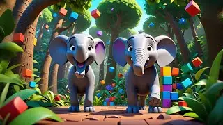 Five Little Elephants Learn to Sort | Sorting Song for Kids | Educational Nursery Rhymes