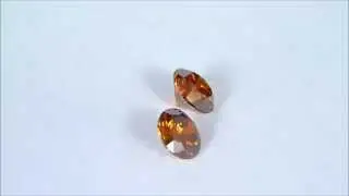 1.43ctw Fancy Orange Diamonds air