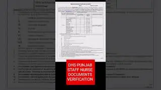 🚨 DHS STAFF NURSE DOCUMENTS VERIFICATION  Date &bull; Time &bull; List OUT 🔥 #dhspunjab #staffnurse #DVLIST