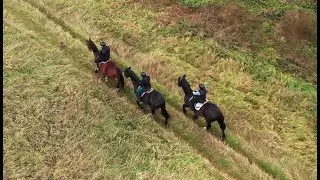 Mgła , konie , jeźdźcy - doskonały dzień #MistyHorseRide #DroneEquestrian #PolandFogAdventure