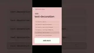 Text decorations | tips for beginners | #shorts #youtubeshorts #coding