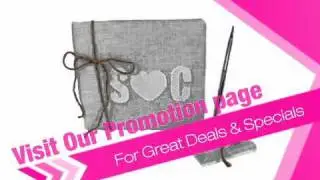 Rusting Wedding Guest Book and Pen Set - with Initials! - AdvantageBridal.com