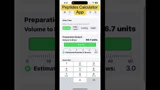 How to use a peptide calculator. #peptides #glp1 #glp #glp1community