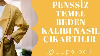 Penssiz temel beden kalıbı çalışması(ön beden) minyatür çalışması.Blouse basic size drawing