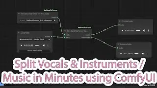 ComfyUI для начинающих: разделение вокала и инструментов / музыки за считанные минуты
