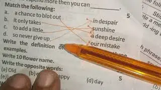 Real paper class 8th English half yearly examination 2025 26 ful solve UP board
