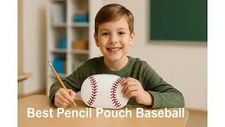 ⚾ Coikll Sport Baseball Print Pencil Pouch Fits Standard 3-Ring Binders | Best Pencil Pouch Baseball