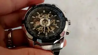 Rel&oacute;gio Masculino Winner Skeleton Autom&aacute;tico