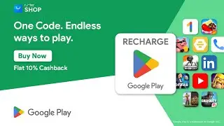Google Play Gift Cards: Get 10% Cashback on purchase of Google Play Reedem Codes on Rootershop |