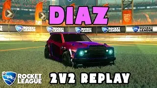 diaz Ranked 2v2 POV #54 - diaz & Tvaristo VS hockser & Flitz - Rocket League Replays