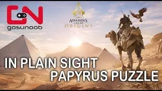 Assassin's Creed Origins In Plain Sight Papyrus Puzzle