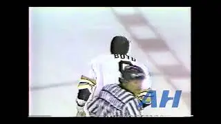 AHL Mar. 30, 1990 Rick Boyd,MAI v David Haas,CB Maine Mariners Cape Breton Oilers