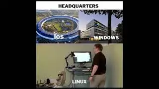 Chad🗿Linux 🤣#apple #windows #linux #funny #funnyshorts #memes
