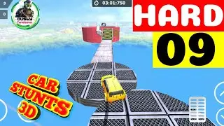 CAR STUNTS 3D || HARD LEVEL 09 ||🔱🔱 #DustyTerminator 🔱🔱 Android 📱📱 Gameplay ⚔️⚔️⚔️